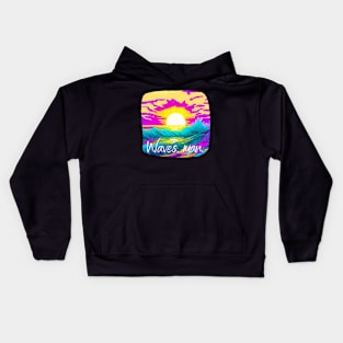 Waves, Man Kids Hoodie